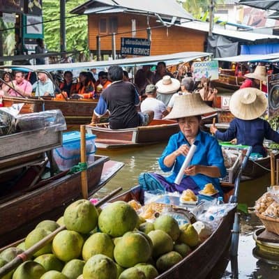 Private Bangkok Full-Day Railway Market and Floating Market Tour