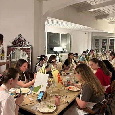 Painting&Wine Workshop - Creative Painting Experience in Paris 5
