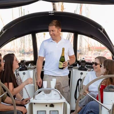 Barcelona 1-hour Private Boat Trip with Cava and Snacks 3