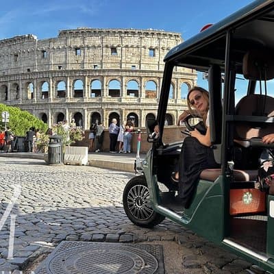 Exclusive ROME - Golf Cart City Tour with Italian Gelato