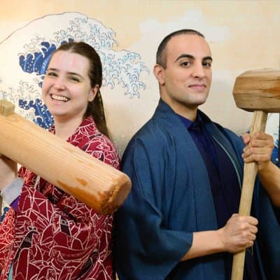 Japanese Mochi Pounding Experience in Asakusa, Tokyo