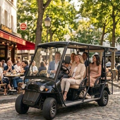 Private Paris Golf Cart Tour St Germain and Latin Quarter