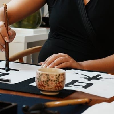 Private Japanese Calligraphy Class in Shibuya Tokyo 2