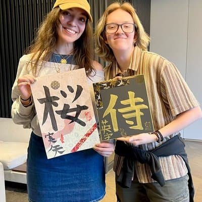 Japanese Calligraphy Workshop with Kanji Name Gift