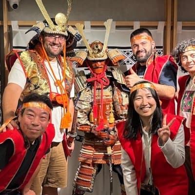 Sushi Making with Interactive Samurai Experience at JIN-ASAKUSA