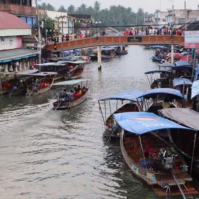Private Maeklong Amphawa Floating Market Fireflies Evening Tour 2