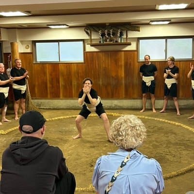 Sumo experience in Tokyo Step into the ring and sumo meal 5