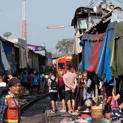Private Maeklong Amphawa Floating Market Fireflies Evening Tour 4