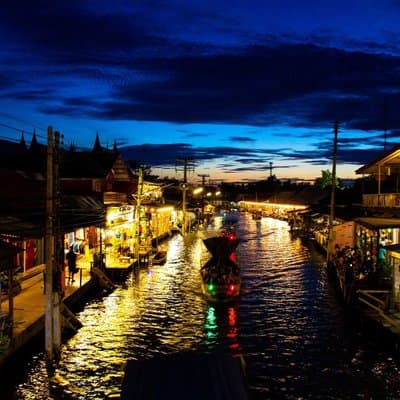 Private Maeklong Amphawa Floating Market Fireflies Evening Tour 5
